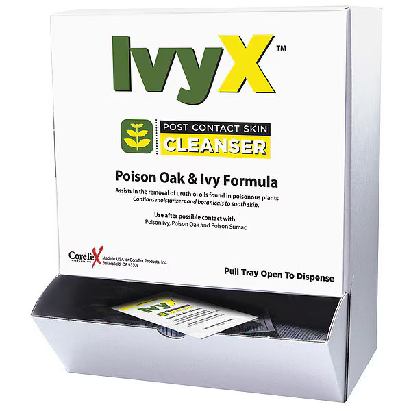 Ivyx Topical Cleanser,Box,8 x 5 In.,PK50 18-065 Ivyx 18-065 0.25 oz 698229846617