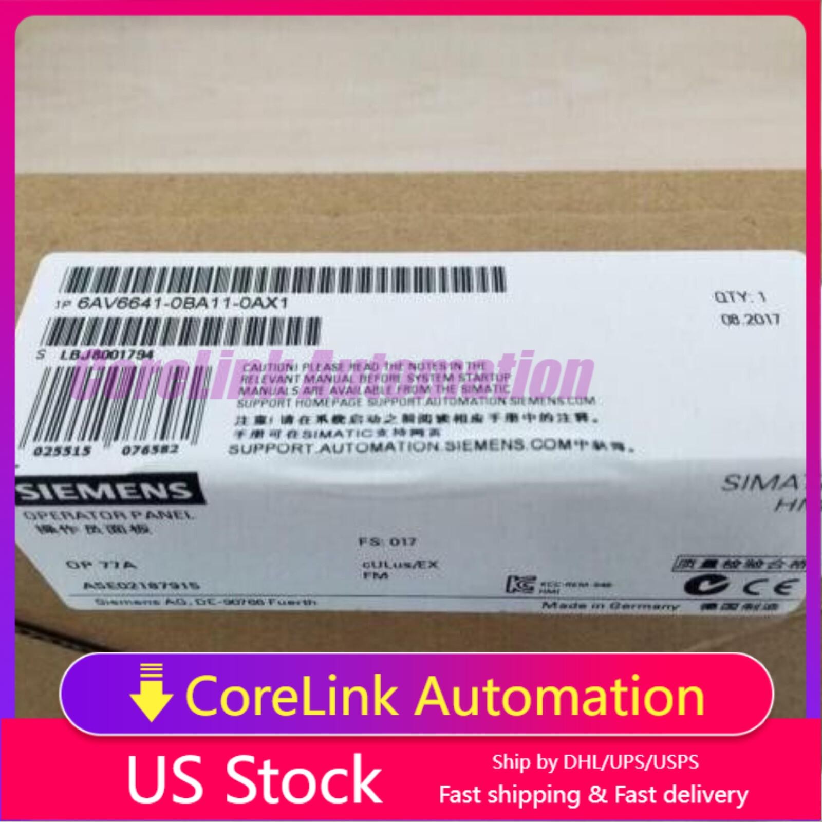 SIEMENS PLC 6AV6641-0BA11-0AX1 With NEW BOX 6AV6641-0BA11-0AX1 FAST SHIPPING
