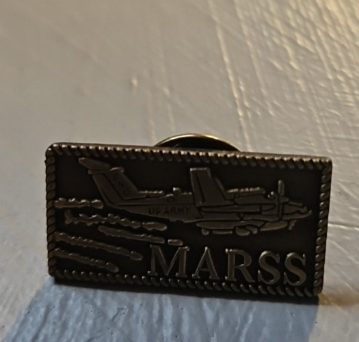 Pinback Pin MARSS Military Affiliate Radio System US Army Pin 1 inch AUCT#13370