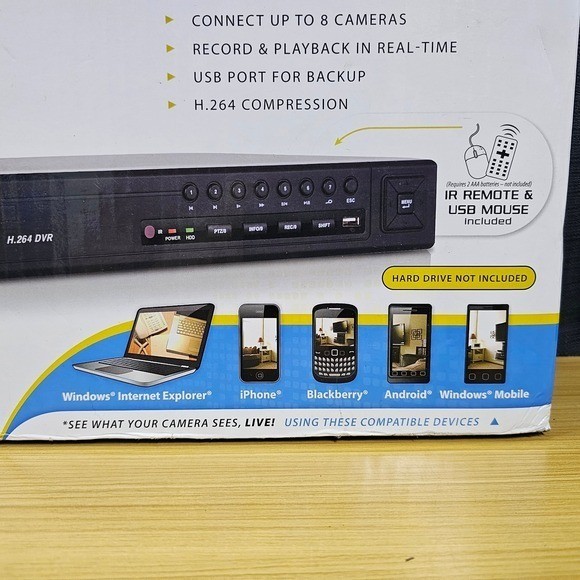 WinBook Security 8-Channel Network Surveillance DVR H. 264