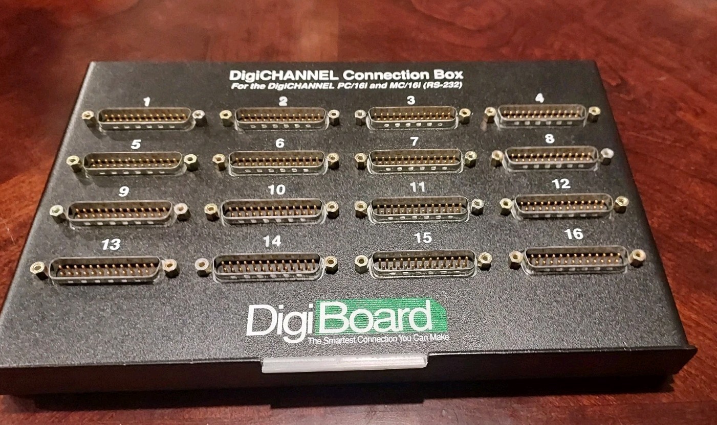 DigiChannel Connection Box PC/16i MC/16i 16 (RS-232)digiboard I/O mate interface