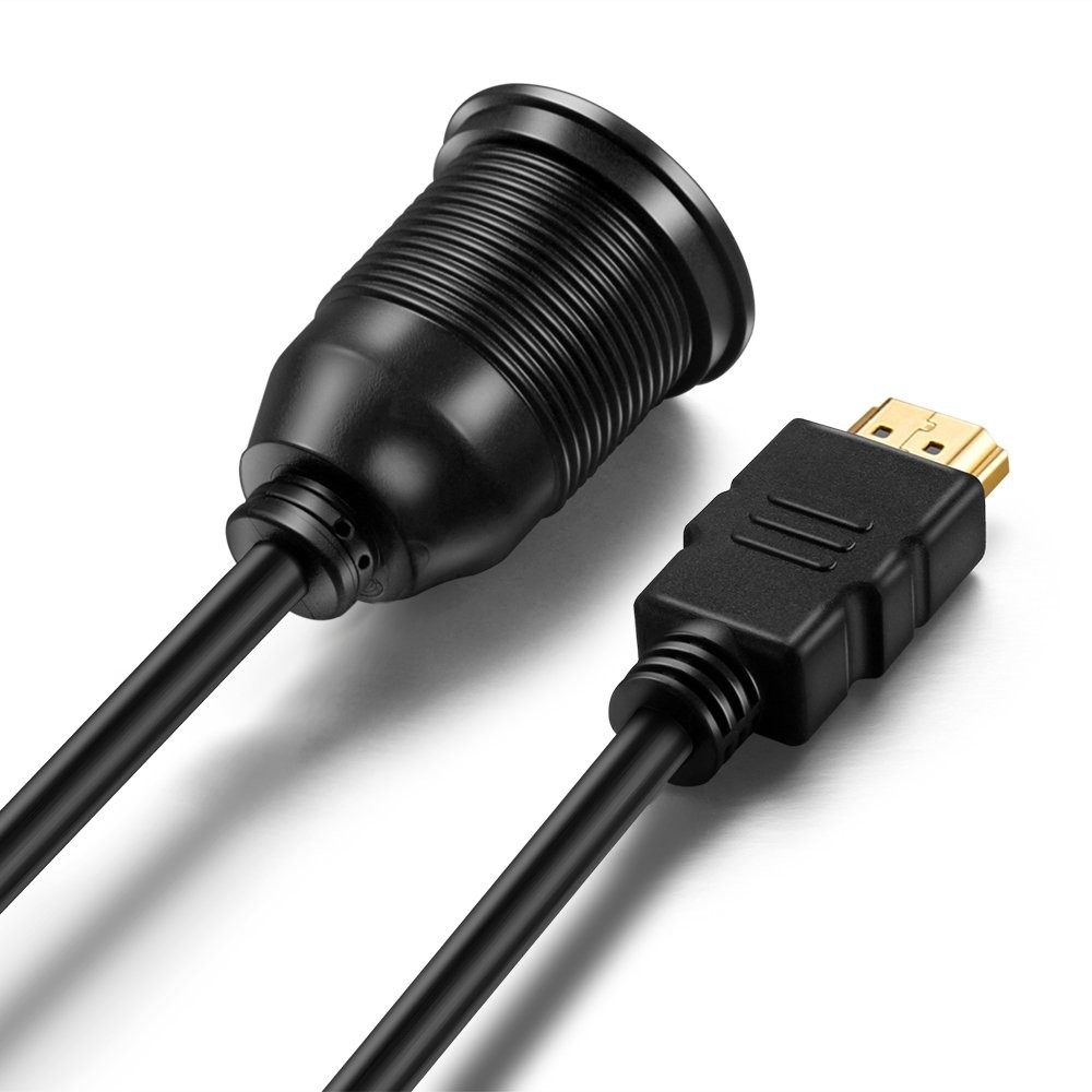 ICESPRING HDMI Panel Flush Mount Cable - 1 Meter 3ft 3 Feet, Gold