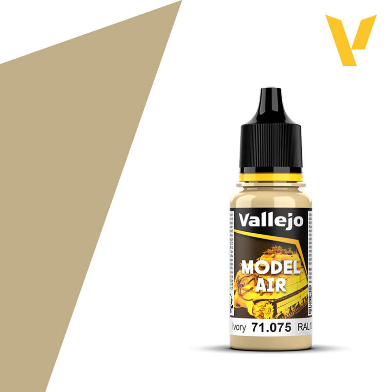 Vallejo Model Air 71075 Ivory Acrylic Paint