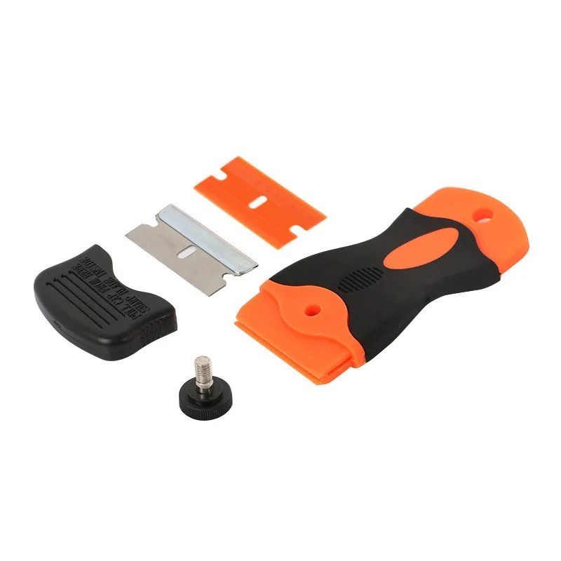 Auto Glass Scraper Non-Scratch Plastic Razor Blade Car Window Tool