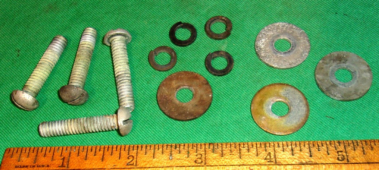 4-RCA K80 Radio Chassis 1/4 Inch Mtg. Screws (1939) K60 K81 & many others Clean!
