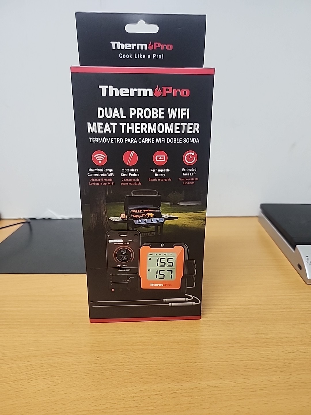 Thermometer- Grill/Oven/Stovetop Dual probe/WiFi -ThermaPro TP922W