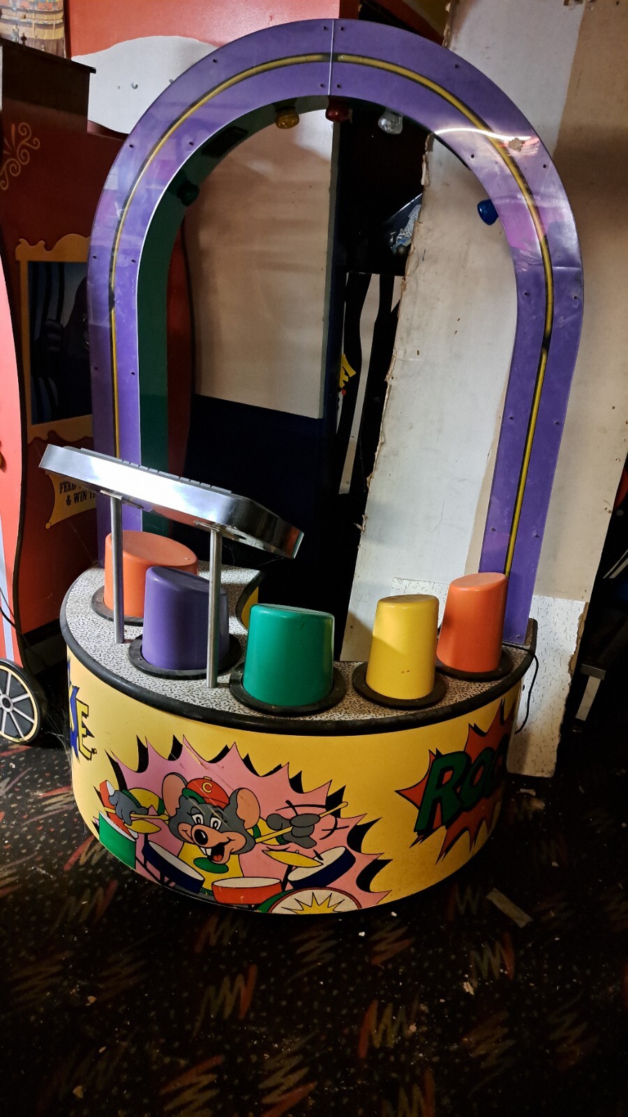 Chuck E Cheese Drum Machine Bob's Space Racers