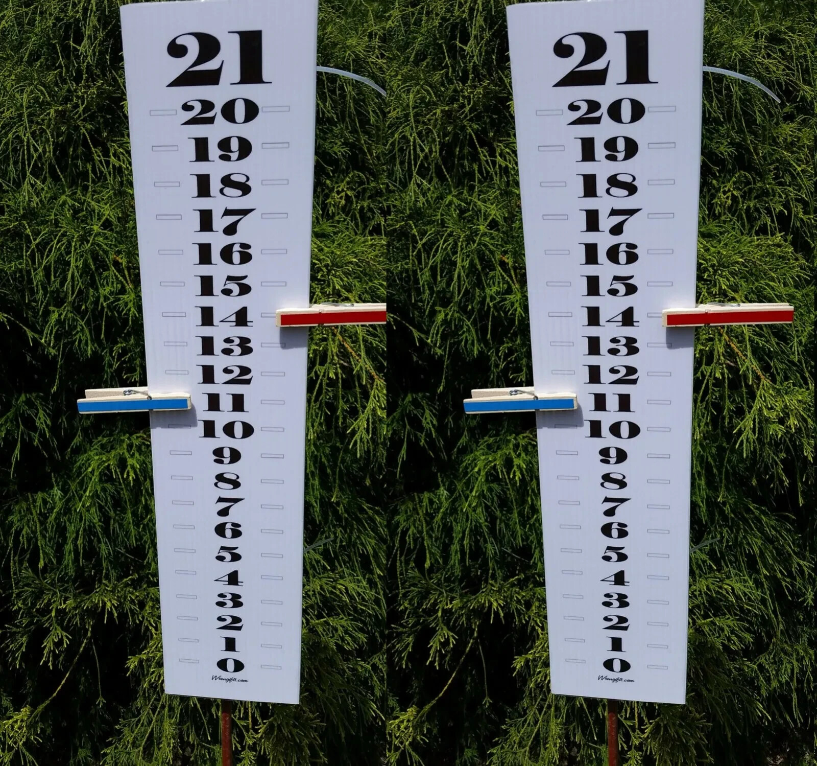 Set of 2 Black and White Classic - Scoreboard Score Keeper Corn Hole Cornhole