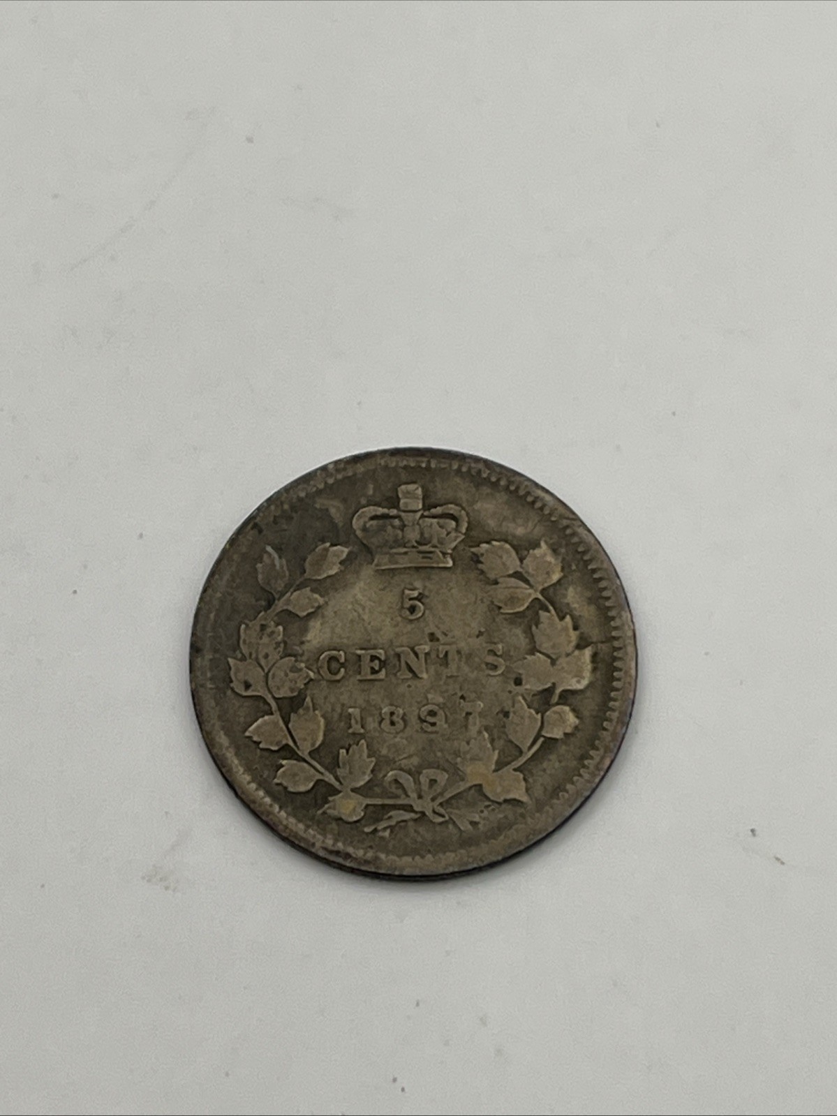 1897 Canada 5 Cents - Silver