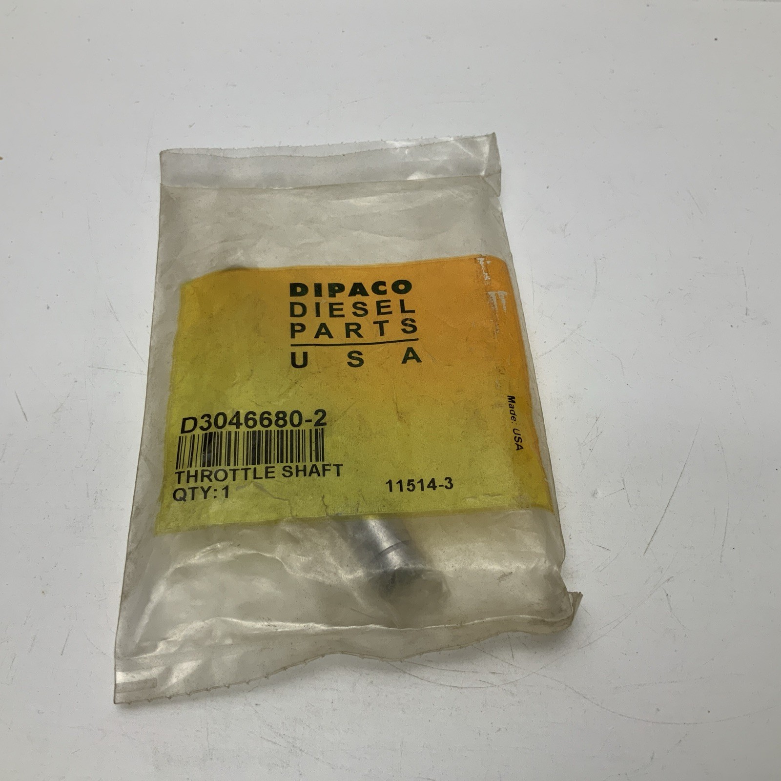 NEW DIPACO DIESEL PARTS D3046680-2 THROTTLE SHAFT