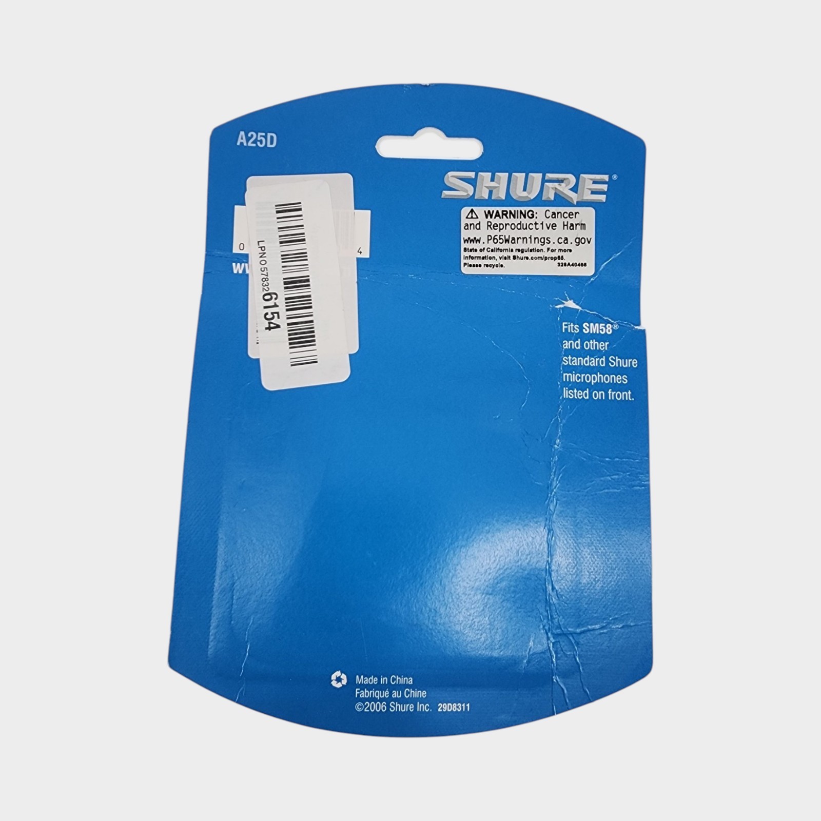 Shure A25D Break Resistant Microphone Clip for SM58