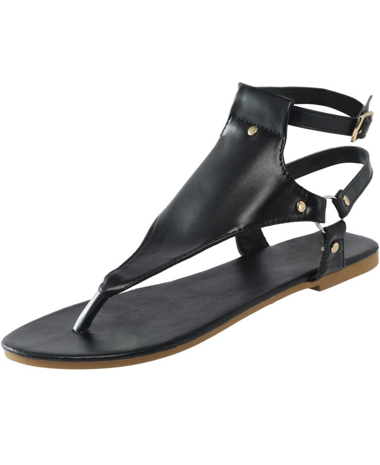 Women gladiator beach shoe Ankle Strap Wedding Open Flops Shoe Size US 7.5/CN 39