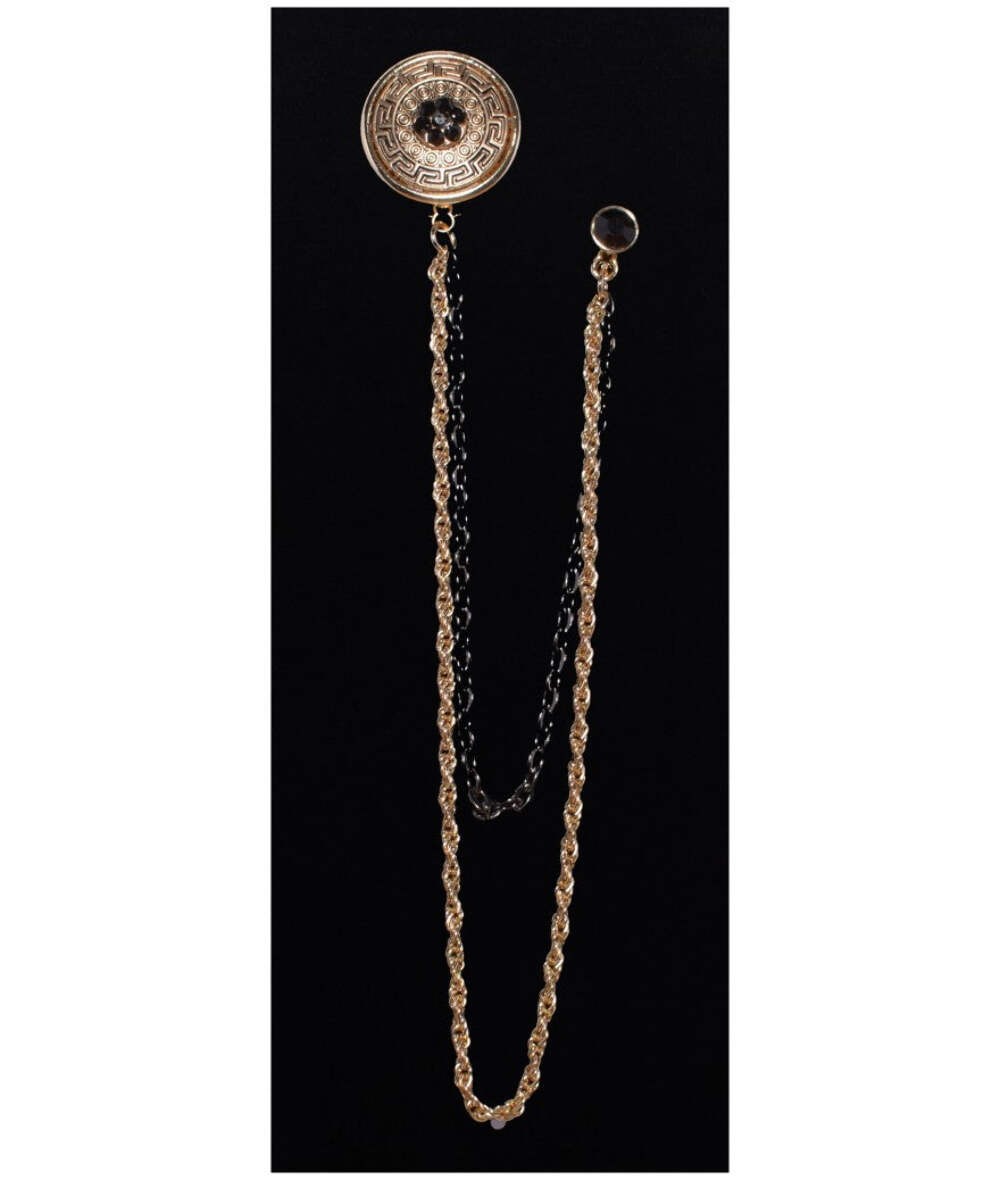 Brand Q MCBL9 -E Medium Chain Brooch Lapels Black