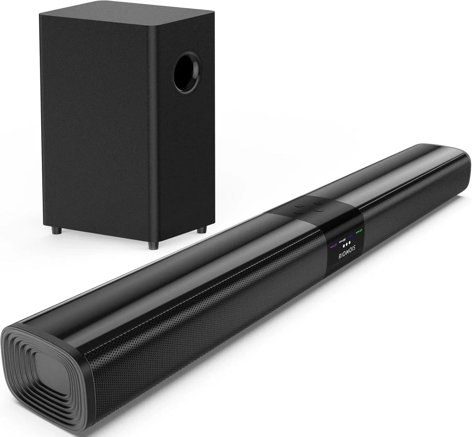 100W 24 Inch Soundbar for TV,Sound Bar for Smart TV with 5.25 Inch Subwoofer..