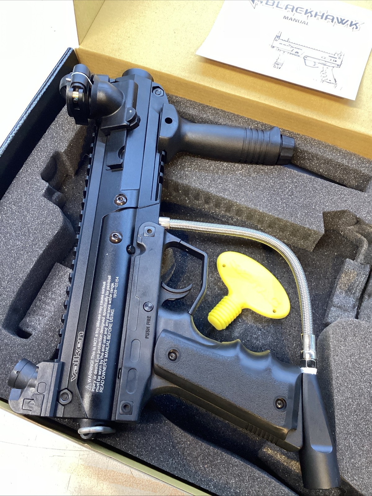 VALKEN "Blackhawk" Semi-Automatic Paintball Marker .68 Caliper 8” Ported Barrel
