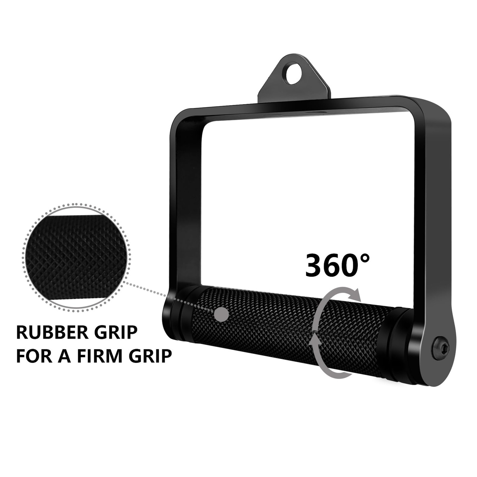 Cable Machine D Handle Attachments for LAT Pull Down, Biceps, Triceps Workouts