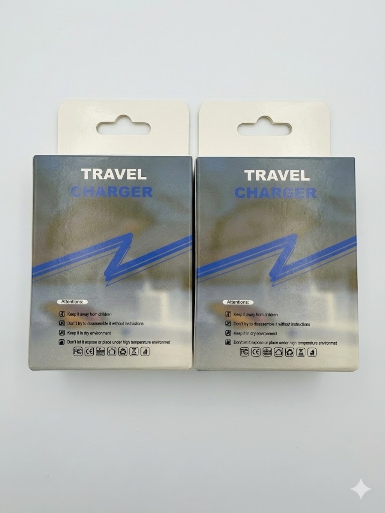 Set of 2 Travel Charger Block 4 USB Ports Quick Charge 3.0 Wall Adapter BK-376