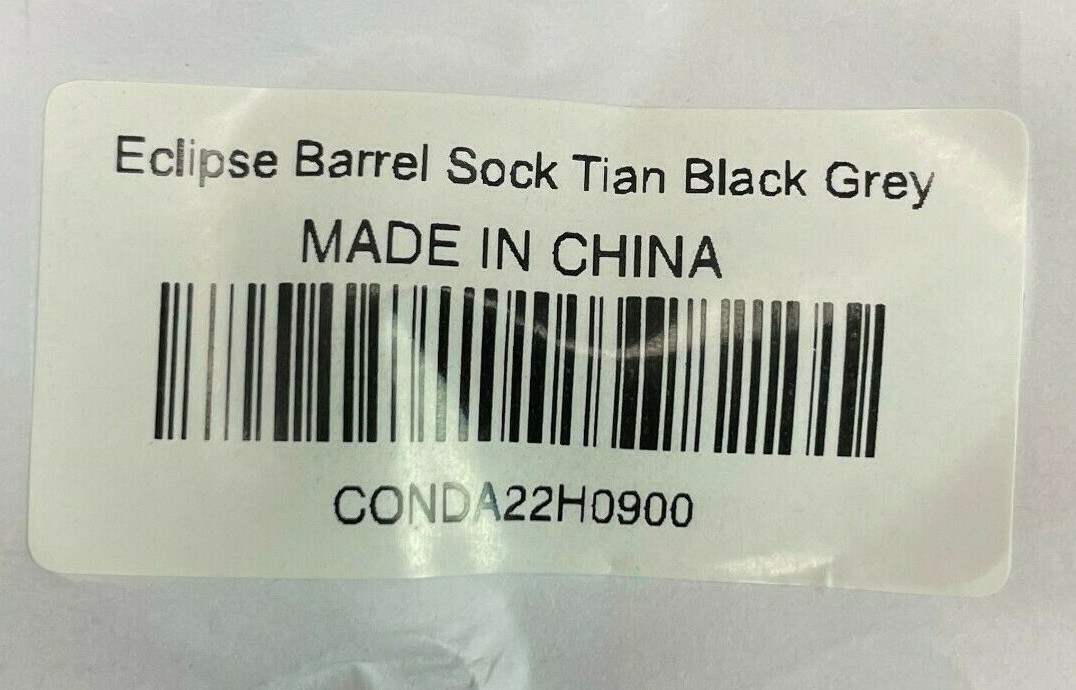 NEW Planet Eclipse Barrel Sock - Titan Black/Grey