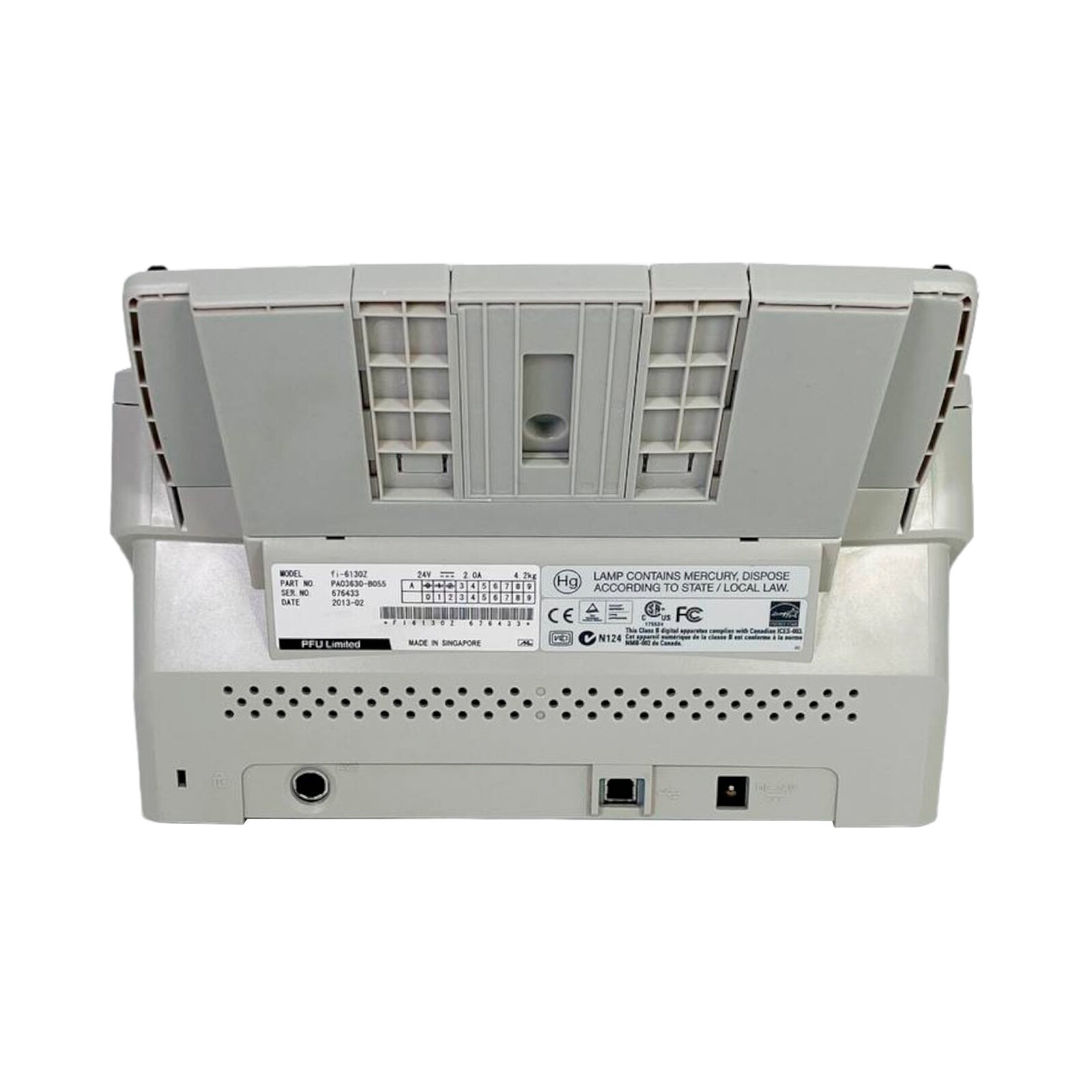 Fujitsu Fi-6130Z Color Duplex Sheet-Fed Document Scanner w/Bundle WORKS