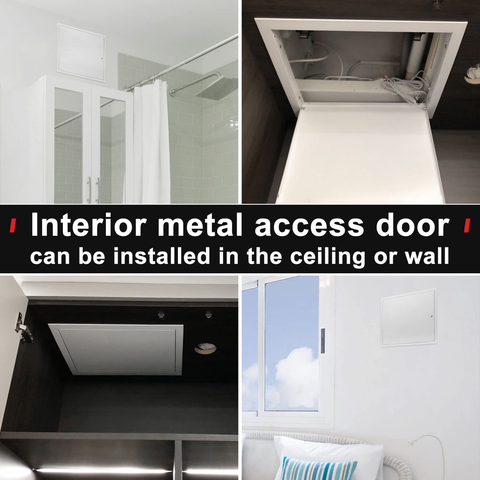 Thick 1mm 16x16 Drywall Access Panel - Durable Attic & Ceiling Door, Screwdriver