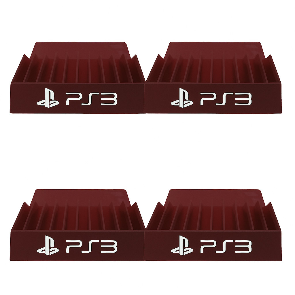 PlayStation 3 Game Holder Sony Videogame Storage Display 4 Pack Wholesale Lot