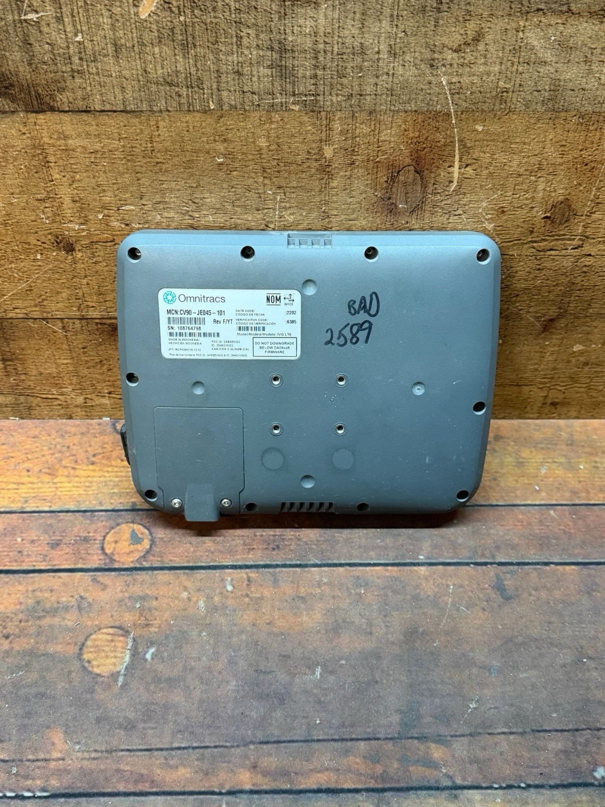 Omnitracs IVG ELD Fleet Tracking Device + Cable Harness Untested