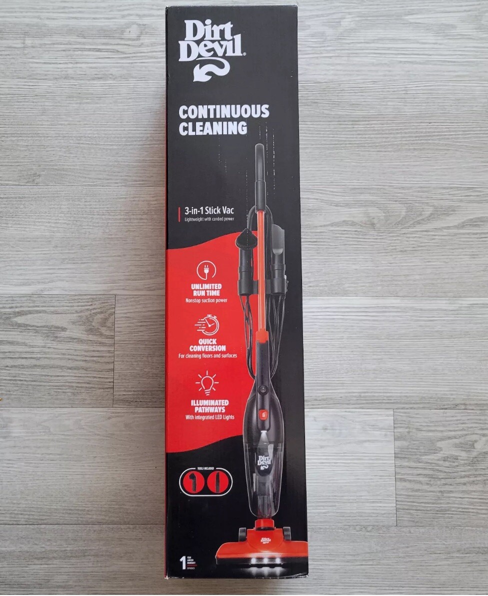 Dirt Devil 3-in-1 Lightweight Corded Stick and Handheld Multi-Surface Vacuum