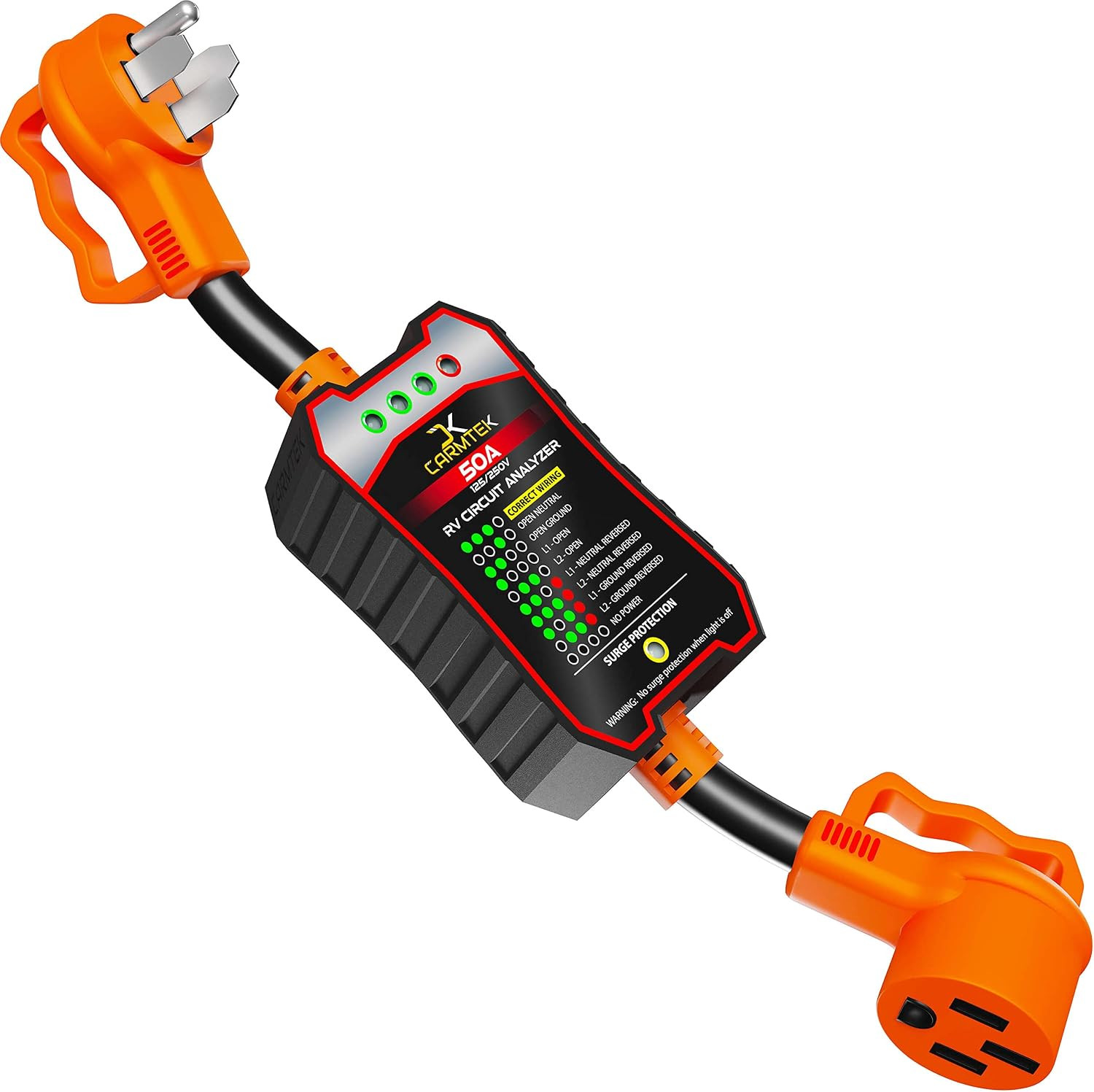 RV Surge Protector 50 Amp - RV Circuit Analyzer with Integrated Surge Protection