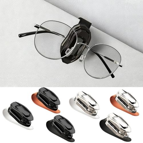 One-Handed-Operation Visor Clip for Sunglasses, Non-Slip Sunglasses Black