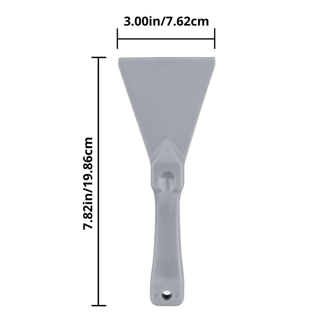 Durable Polypropylene Hand Scraper - 7.82 x 3 Inch for Easy Debris Removal
