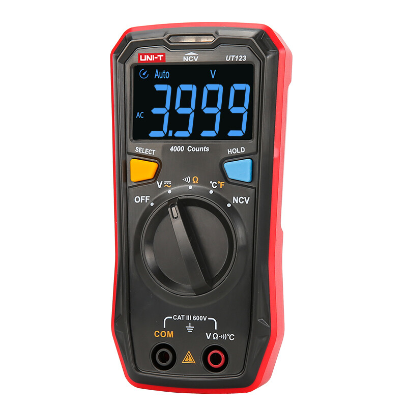 UNI-T UT123/UT123D Mini Digital Multimeter Auto Range Data hold AC DC Meter