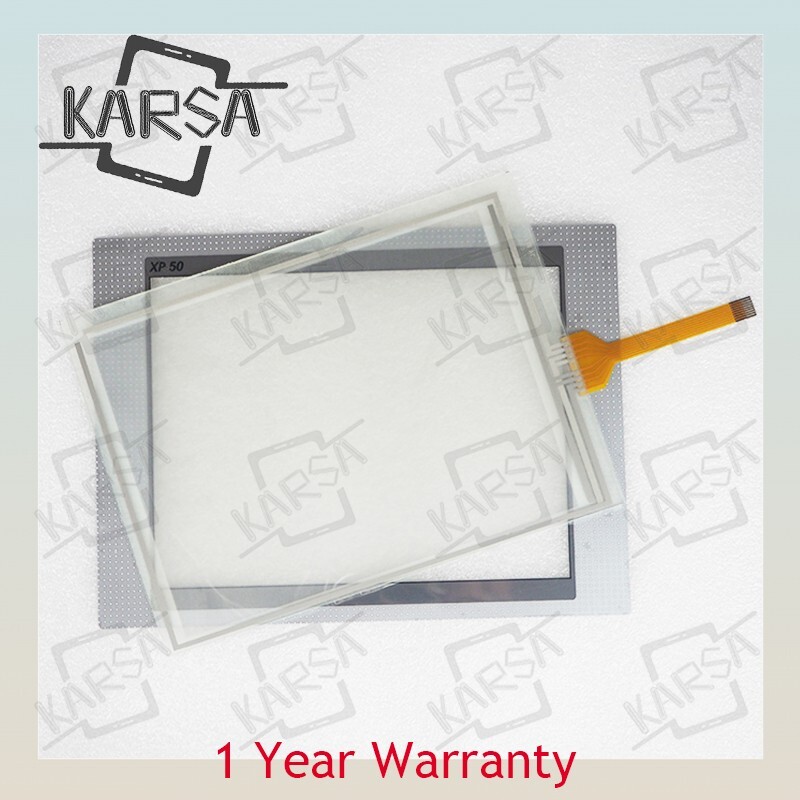 New For XP50-TTA/AC XP50-TTA/DC Touch Screen Glass with overlay protective film