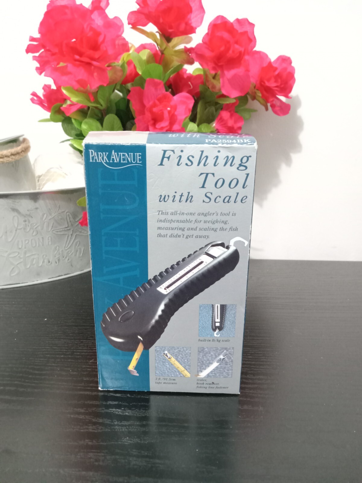 Park Avenue All In One Angler's Fishing Tool W/13Lb/6Kg C.Scale 3Ft Tape Measure