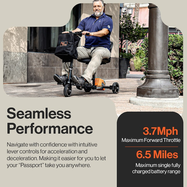 SuperHandy Passport- 275 Lbs Folding Mobility Scooter