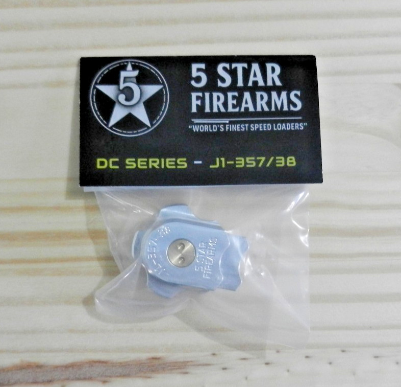Aluminum Speedloader; Hlds 5 Rnds; S&W-Taurus-Rossi-Ruger; DC SERIES J1-357/38