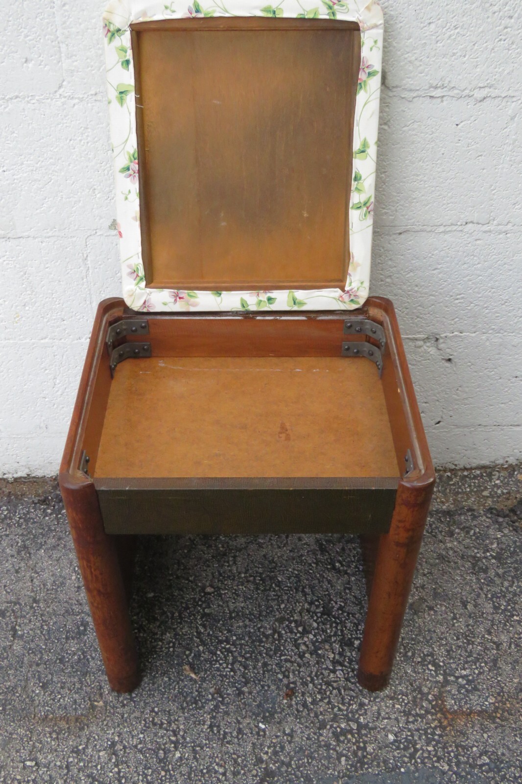 Art Deco Early 1900s Vanity Stool Bench Ottoman 5546