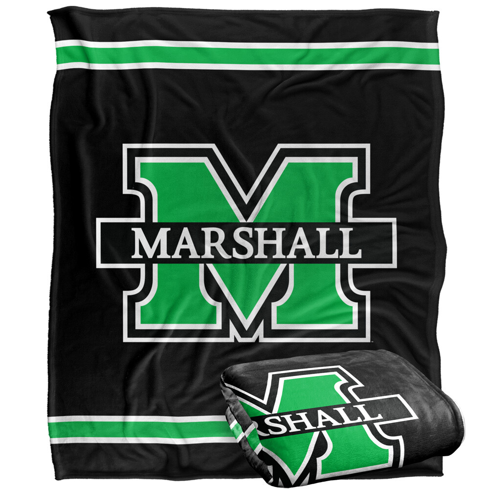 Marshall University Primary Logo Silky Touch Super Soft Throw Blanket