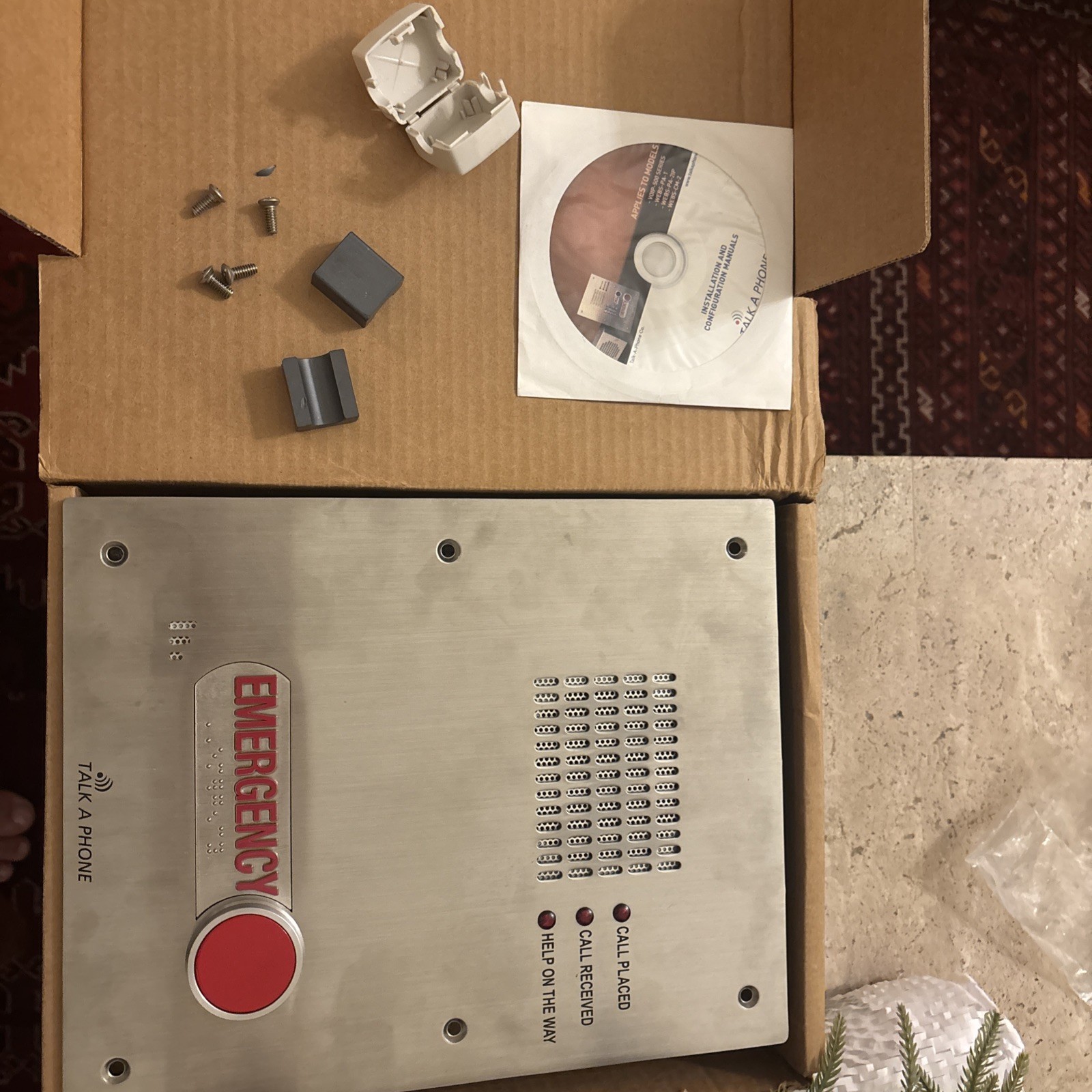 Talk-A-Phone VOIP-500 OEM Emergency VoIP Phone Stainless Steel Open Box