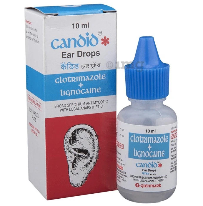 2X Candid Ear Wash Drops For treatment of fungal infections in Ear 10ml FREESHIP