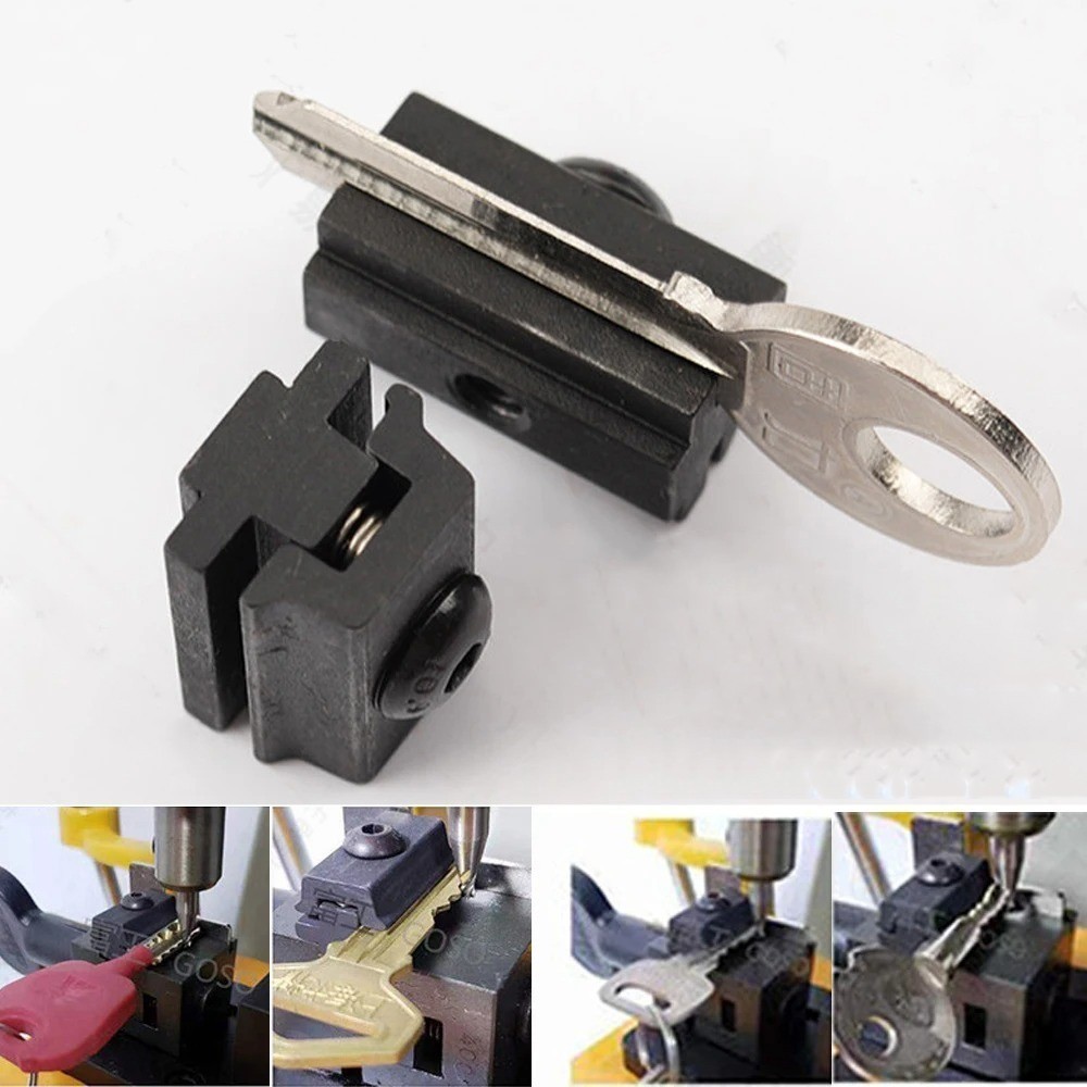 2pc Special Vertical Clamp Fixture Auxiliary Tooth Opening Locksmith Double-side