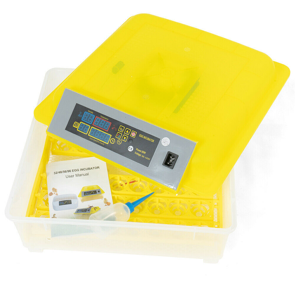 For 48 Digital Egg Incubator Hatcher Automatic Egg Turning Temperature Control