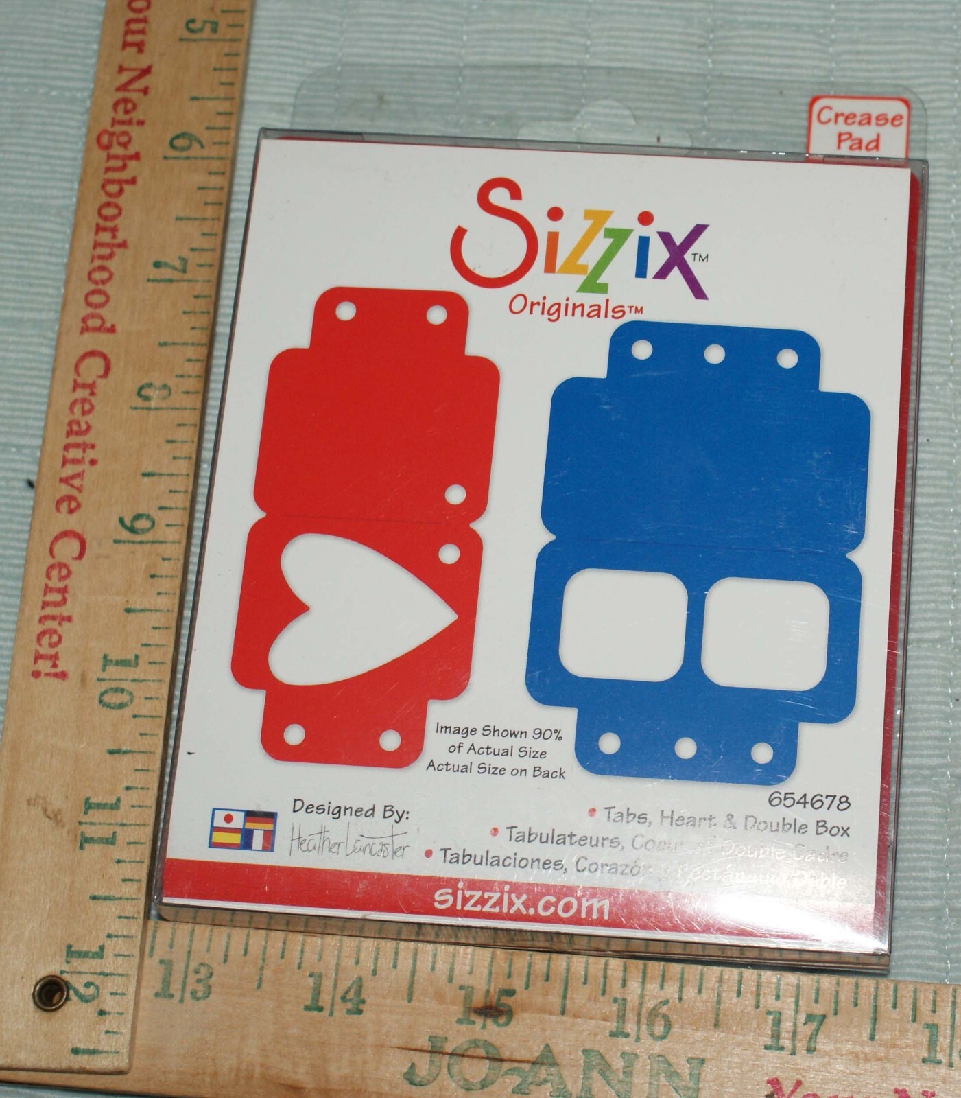 Sizzix Tabs Heart & Double Box 354678 Red Die Cuts Fast Shipping Craft