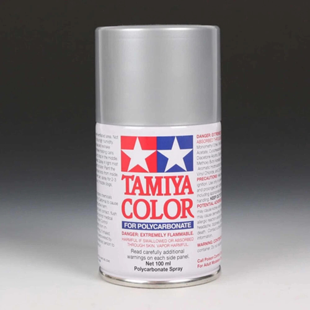 Tamiya PS-48 Metallic Silver Lexan Spray Paint (100ml)