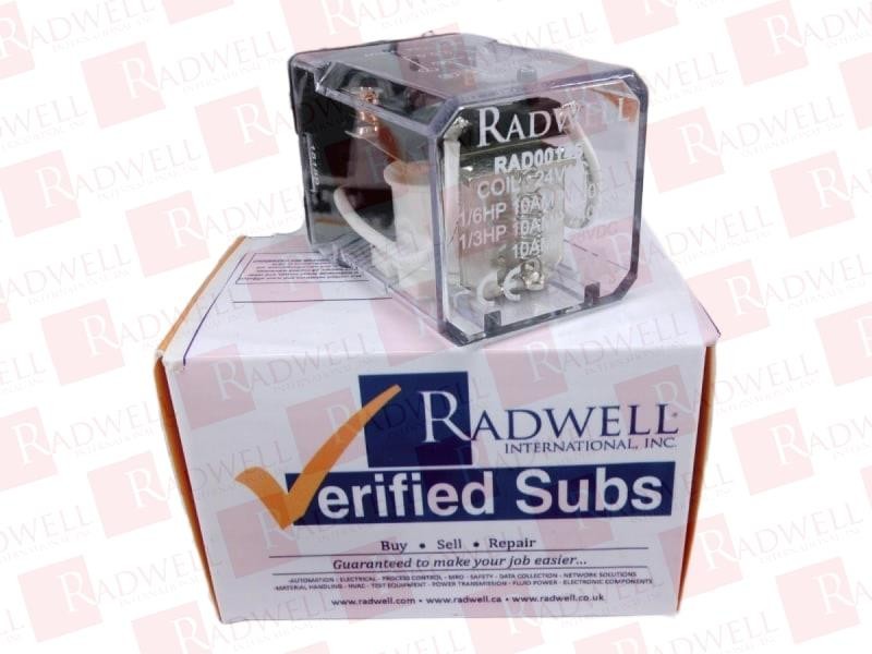 RADWELL VERIFIED SUBSTITUTE 105DPDT10A24VACSUB / 105DPDT10A24VACSUB (BRAND NEW)