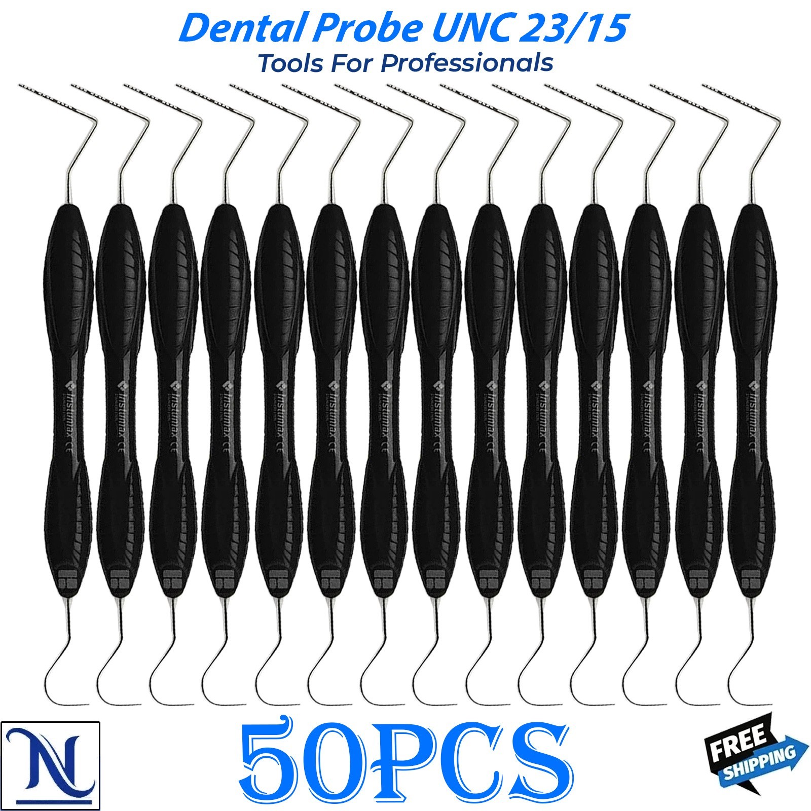 Dental Examination Probe UNC 15 Explorer 23 Double Ended Hollow Handle