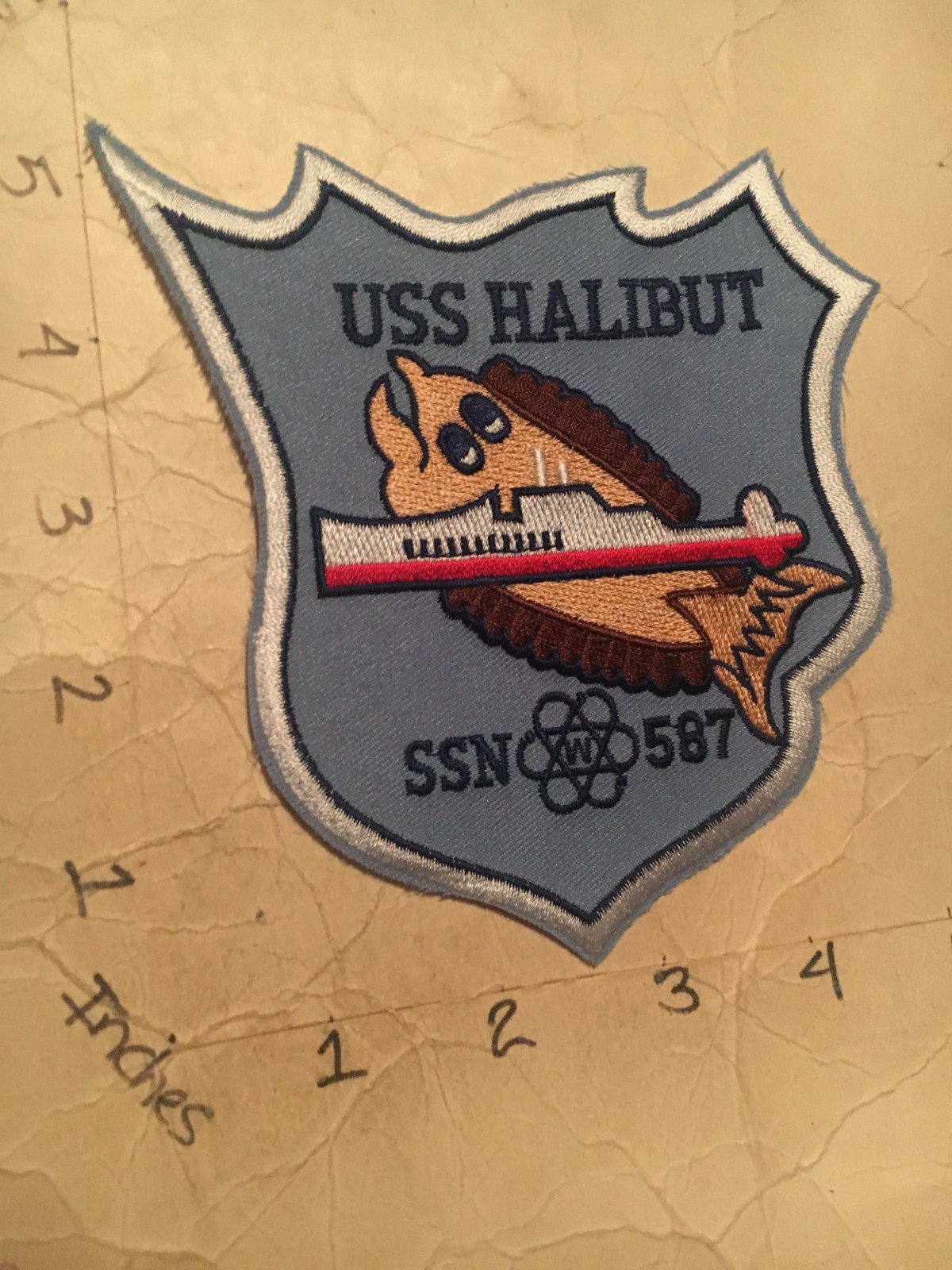 US NAVY USS Halibut SSN-587 Submarine Patch 8/1/25
