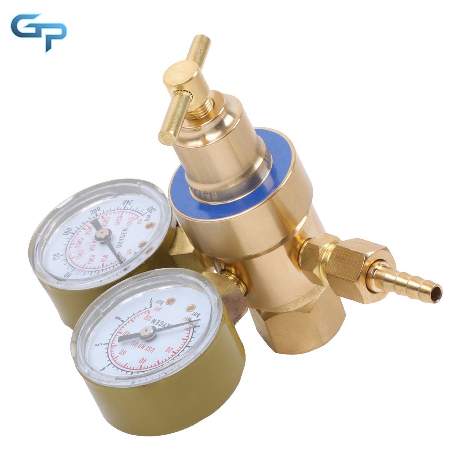 Professional Welding Oxygen Regulator, 2" Gauge Brass Design, CGA540 Fitting