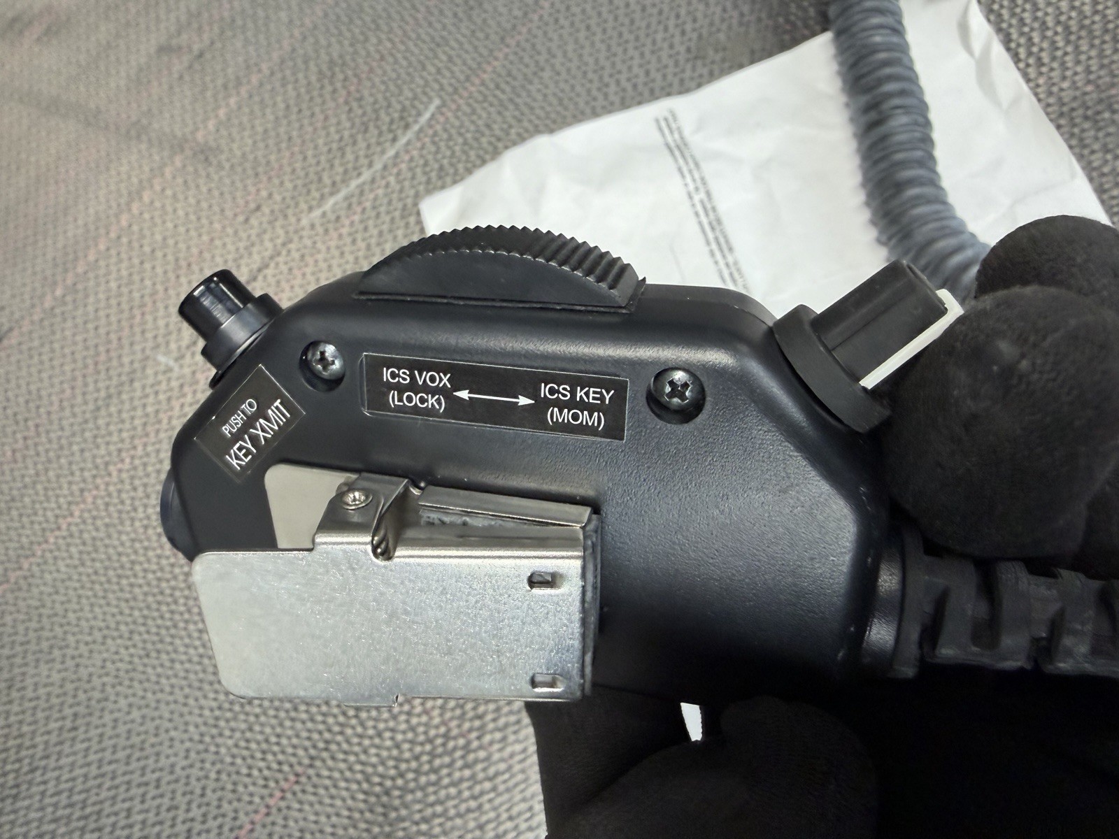 Comm Innovations Handheld Push Talk Microphone Cable CIX415VTDHK3-10W12