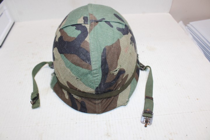 REAL US Military Issue M1 Helmet Steel Pot with Liner and Camouflage Cover JH31