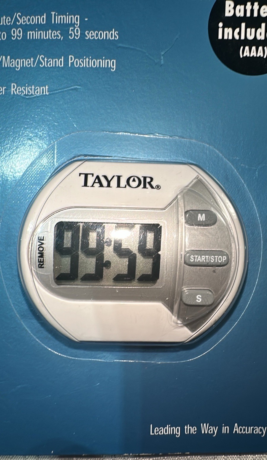 Taylor TruTimer General Purpose Digital Timer W/Magnetic Clip Model #5806-NOS
